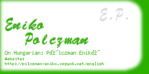 eniko polczman business card